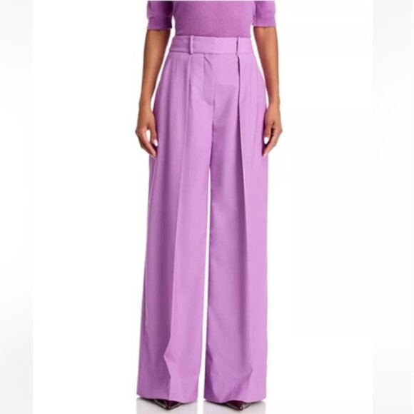 New VERONICA BEARD sz 2 SONIA Pleated Wide-Legged PANTS - Picture 3 of 9